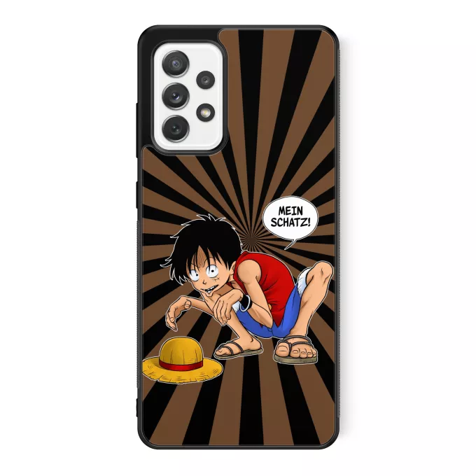 Samsung Galaxy A52 Handyhülle Parodie auf One Piece Ruffy und Gollum