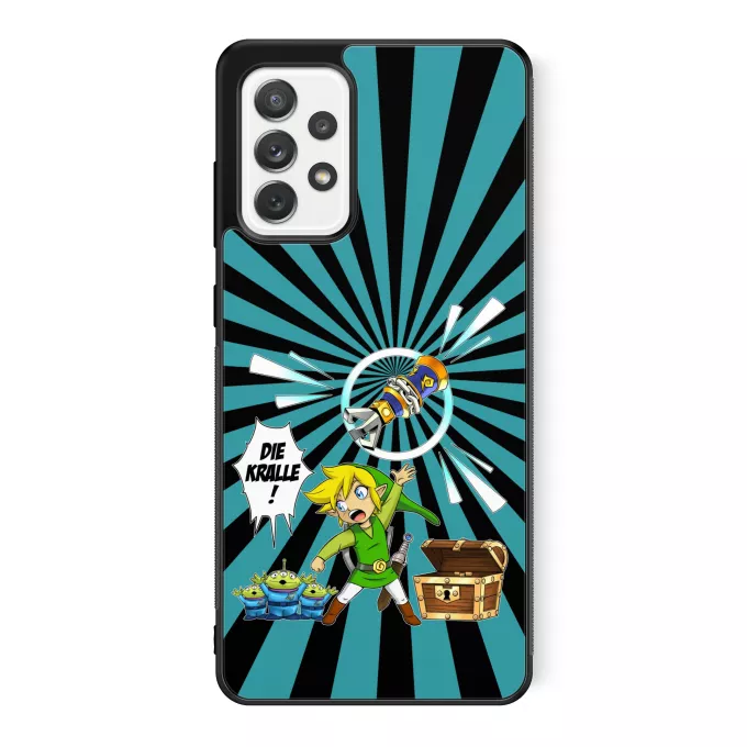Samsung Galaxy A52 Handyhülle Parodie auf Zelda Link and die Aliens