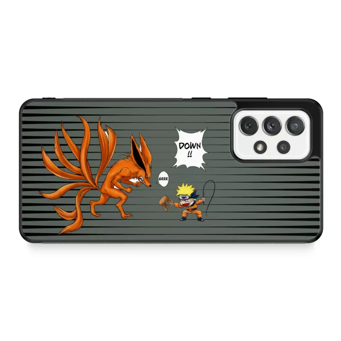 Samsung Galaxy A52 Phone Case Parody of Naruto Naruto and Kyubi