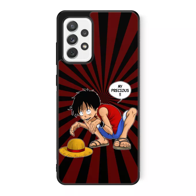 Samsung Galaxy A52 Phone Case Parody of One Piece Luffy and Gollum - My Precious