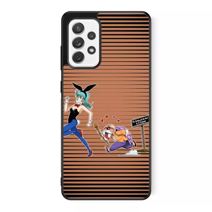 Samsung Galaxy A52 Phone Case Parody of Dragon Ball Master Roshi and Bulma