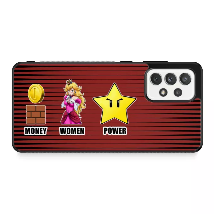 Funda para Samsung Galaxy A52 Parodia Super Mario Mario - Women, Money and Power