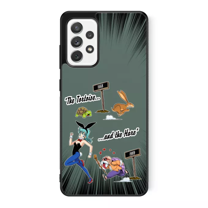 Samsung Galaxy A52 Phone Case Parody of Dragon Ball Kame Sennin and Bulma