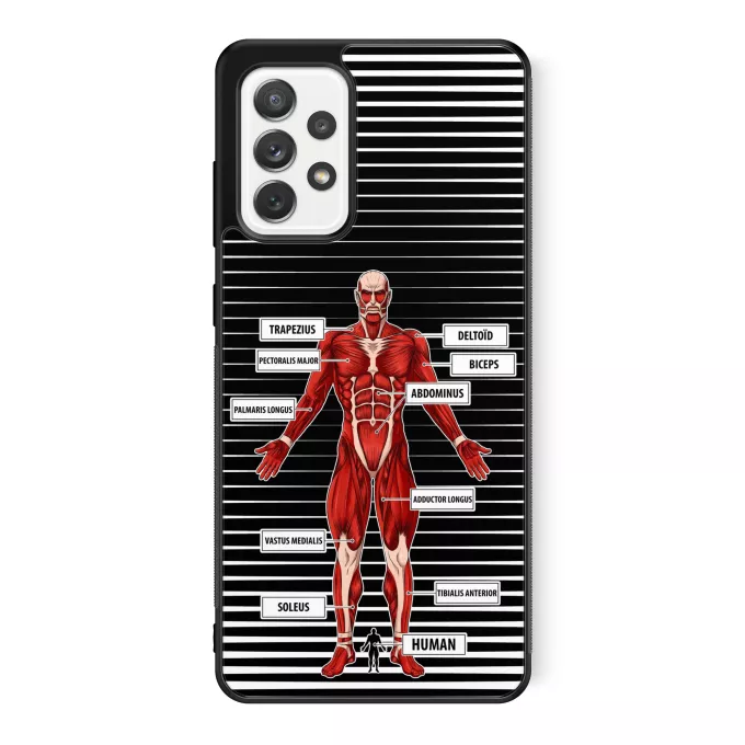 Samsung Galaxy A52 Phone Case Parody of Attack on Titan The colossal Titan
