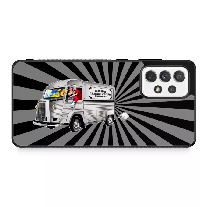 Coque pour téléphone portable Samsung Galaxy A52 Parodie Pokémon Une reconversion réussie... :) - Pikachu, Mario