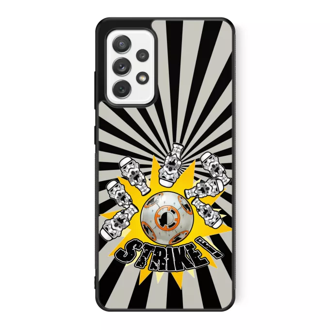 Funda para Samsung Galaxy A52 Parodia Star Wars BB-8 y de los Stomtroopers