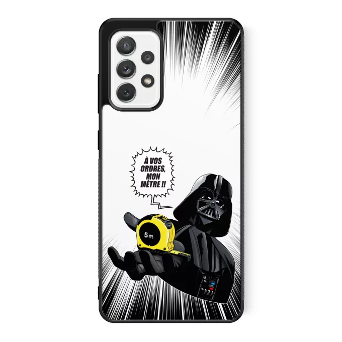 Coque pour téléphone portable Samsung Galaxy A52 Parodie Star Wars A vos ordres, mon Mètre... !! - Dark Vador