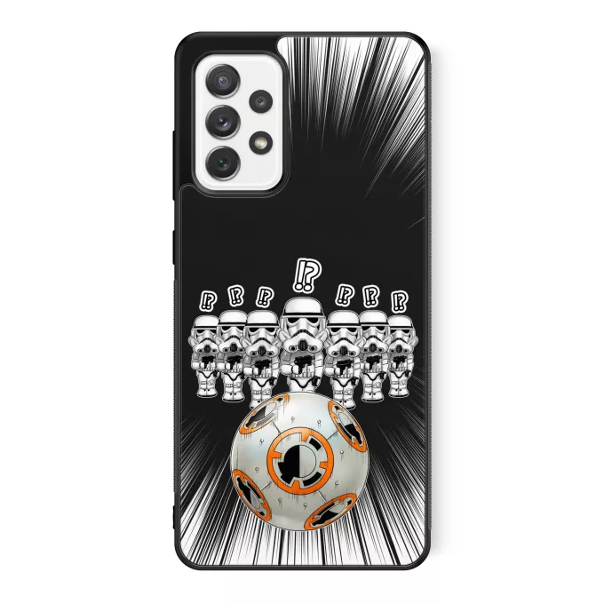 Custodia per Samsung Galaxy A52 Paoridia Star Wars BB-8 X Stormtroopers