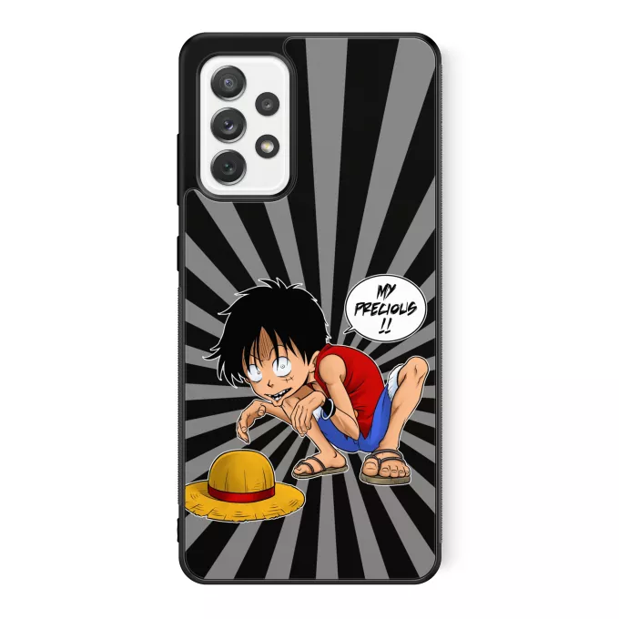 Samsung Galaxy A52 Phone Case Parody of One Piece Luffy and Gollum - My Precious
