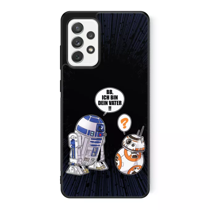 Samsung Galaxy A52 Handyhülle Parodie auf Star Wars R2-D2 und BB-8