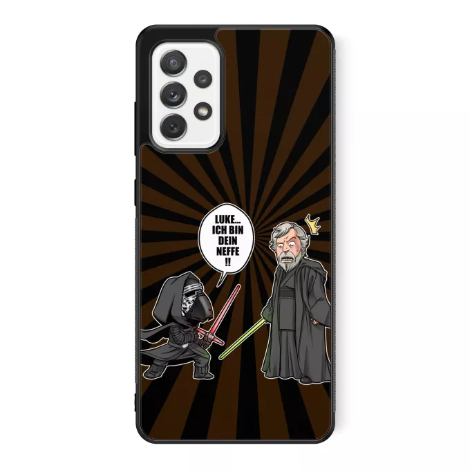Samsung Galaxy A52 Handyhülle Parodie auf Star Wars Kylo Ren und Luke Skywalker