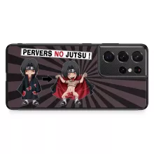 Coque Téléphone Portable Itachi Uchiwa « Pervers no Jutsu » – Parodie Naruto