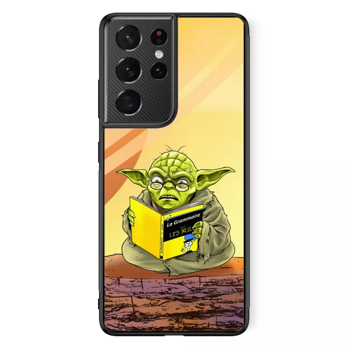 Coque pour téléphone portable Samsung Galaxy S21 Ultra Parodie Star Wars En grammaire, un zéro, il est... :) - Yoda