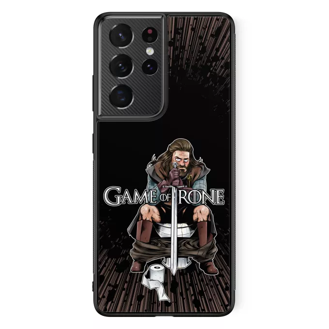Coque pour téléphone portable Samsung Galaxy S21 Ultra Parodie Game of Thrones Game of Trone... :) - Eddard Stark