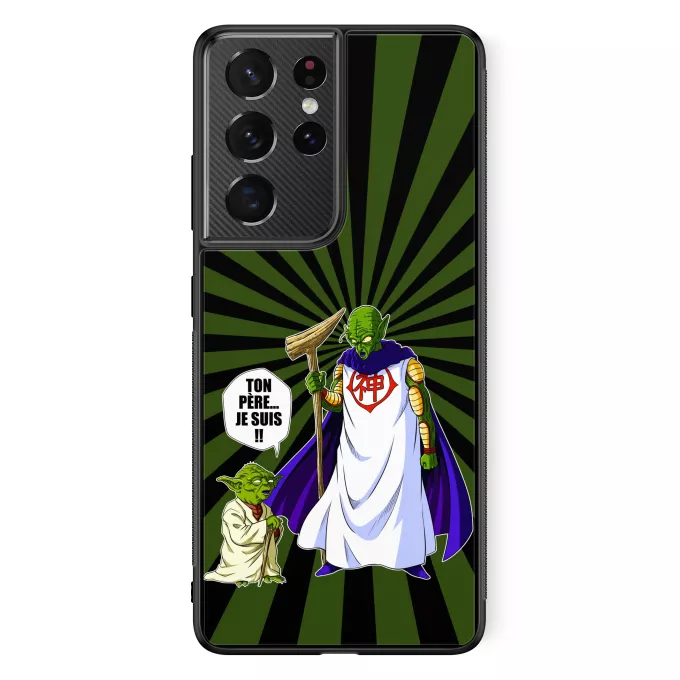 Coque pour téléphone portable Samsung Galaxy S21 Ultra Parodie Star Wars Ton père... Je suis !! - Yoda, Dieu