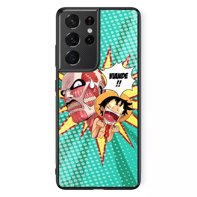 Estojo Samsung Galaxy S21 Ultra Paródia One Piece