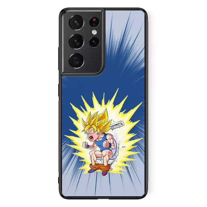 Fodral för Samsung Galaxy S21 Ultra Parodi Dragon Ball Super Son Goku Super-saiyajin