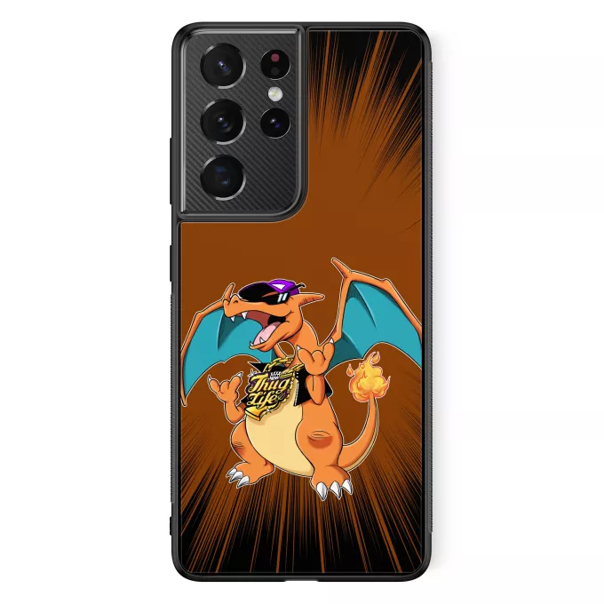 Fodral för Samsung Galaxy S21 Ultra Parodi Pokémon CHARITHUG...!