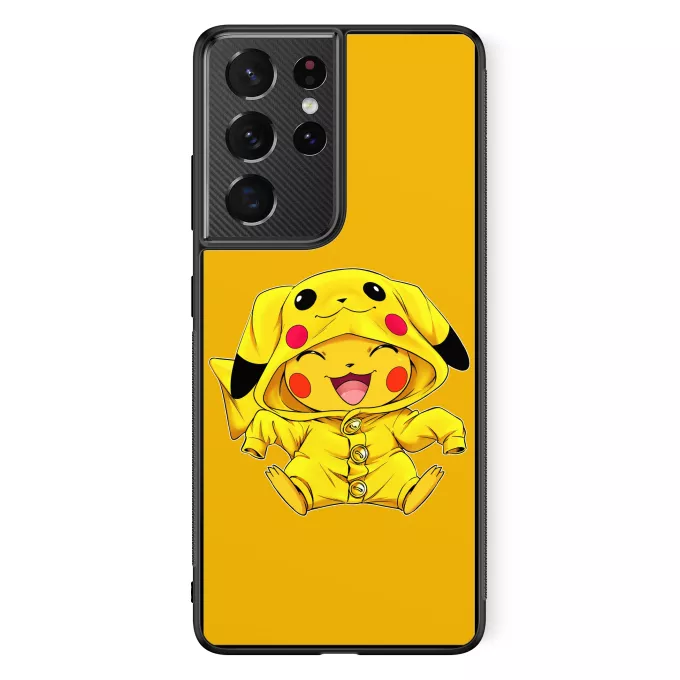Estojo Samsung Galaxy S21 Ultra Paródia Pokémon Pikachu
