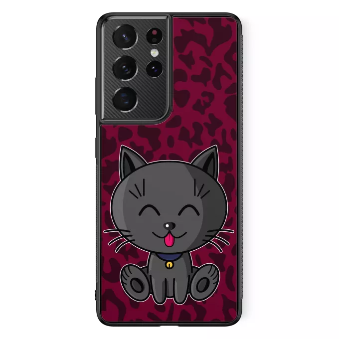 Coque pour téléphone portable Samsung Galaxy S21 Ultra Parodie Kawaii Baby Cats Kawaii Baby Cat (Bleu)