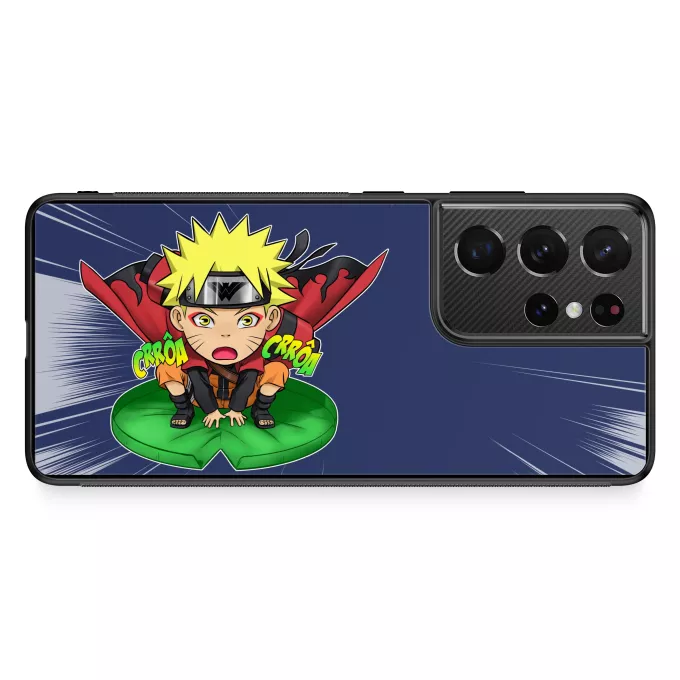 Coque pour téléphone portable Samsung Galaxy S21 Ultra Parodie Naruto Crôa Crôa No Jutsu !! - Naruto en Mode Sennin