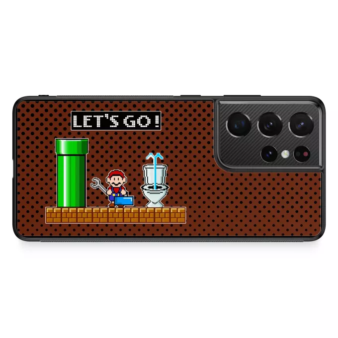 Custodia per Samsung Galaxy S21 Ultra Paoridia Super Mario Super Mario