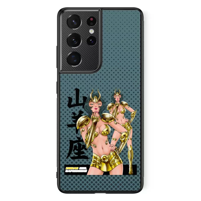 Coque pour téléphone portable Samsung Galaxy S21 Ultra Parodie Cosplay Girls La Sublime Princesse née sous le Signe du Capricorne ! - Manga - Cosplay Girls