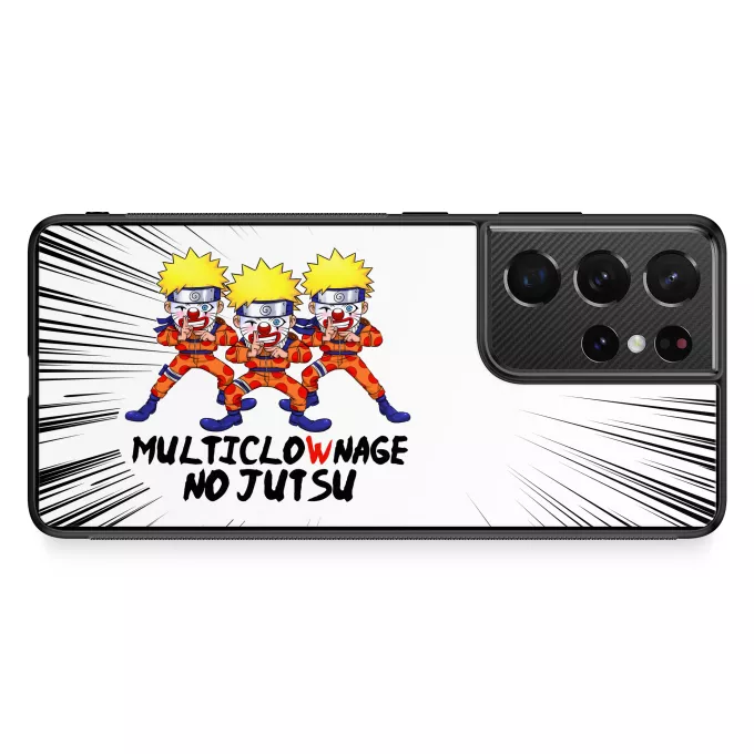 Coque pour téléphone portable Samsung Galaxy S21 Ultra Parodie Naruto Multiclownage No Jutsu !! - Naruto Multiclonage