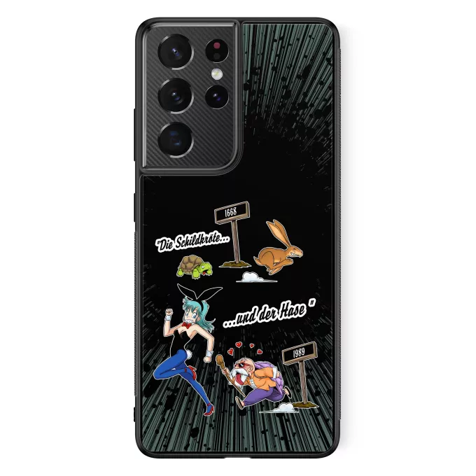 Samsung Galaxy S21 Ultra Handyhülle Parodie auf Dragon Ball Bulma und Muten Roshi