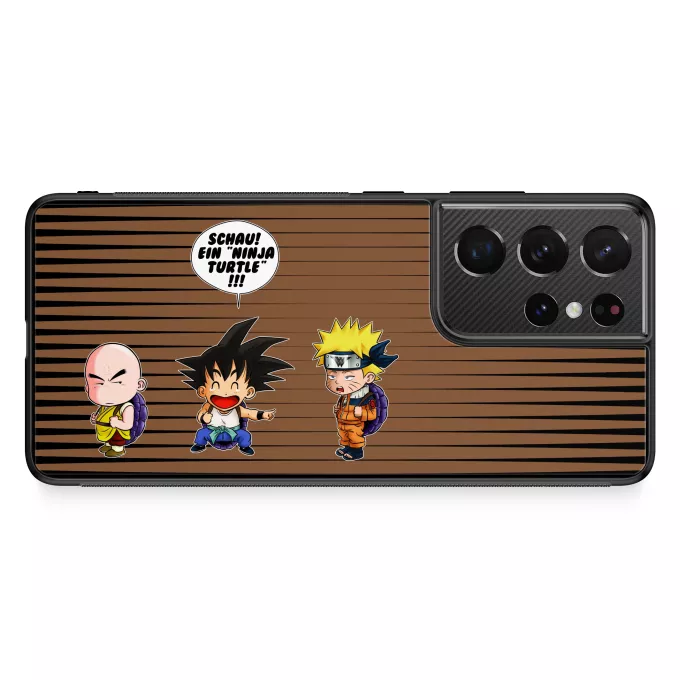 Samsung Galaxy S21 Ultra Handyhülle Parodie auf Naruto Naruto und Son-Goku