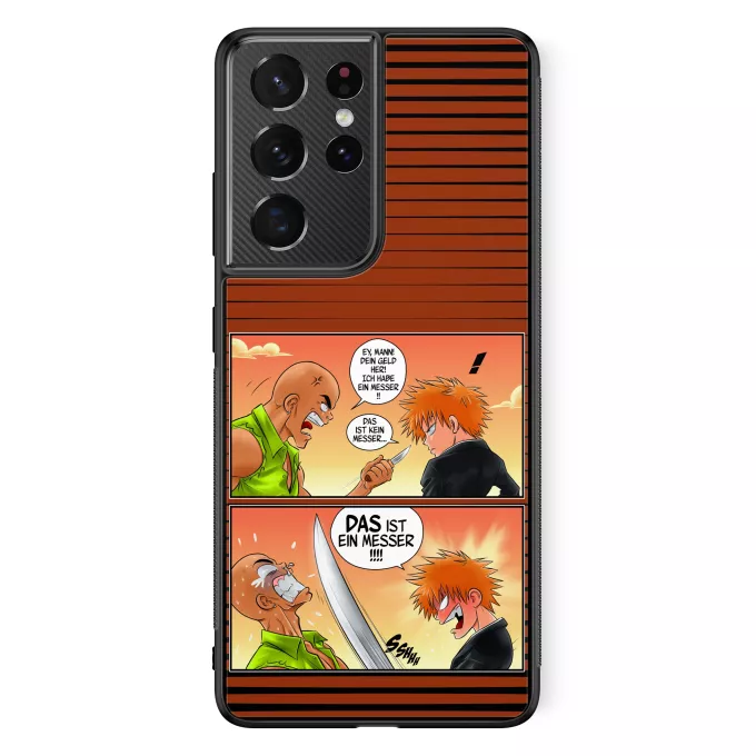 Samsung Galaxy S21 Ultra Handyhülle Parodie auf Bleach Ichigo Kurosaki und Crocodile Dundee