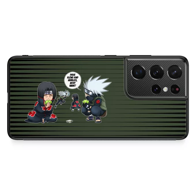 Samsung Galaxy S21 Ultra Handyhülle Parodie auf Naruto Kakashi Hatake und Itachi Uchiwa