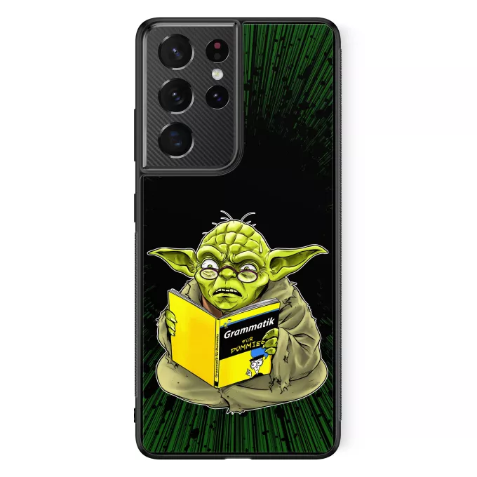 Samsung Galaxy S21 Ultra Handyhülle Parodie auf Star Wars Yoda - Grammatik für Dummies