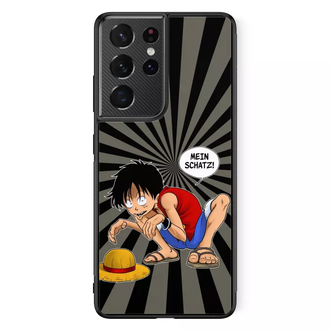 Samsung Galaxy S21 Ultra Handyhülle Parodie auf One Piece Ruffy Hak Versioni und Gollum