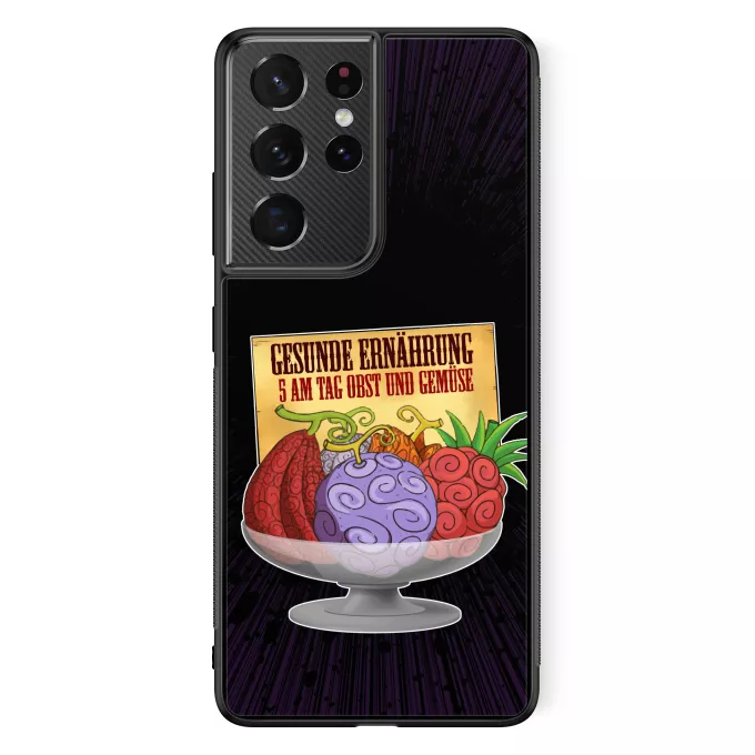 Samsung Galaxy S21 Ultra Handyhülle Parodie auf One Piece Teufelsfrucht - Gum-Gum-Frucht