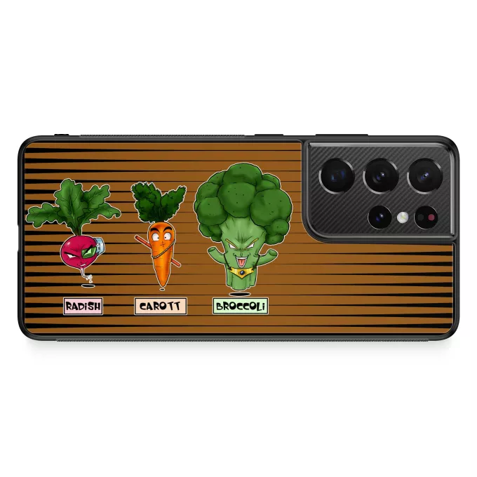 Funda para Samsung Galaxy S21 Ultra Parodia Dragon Ball Z -DBZ Son Gokū, Raditz y Broly