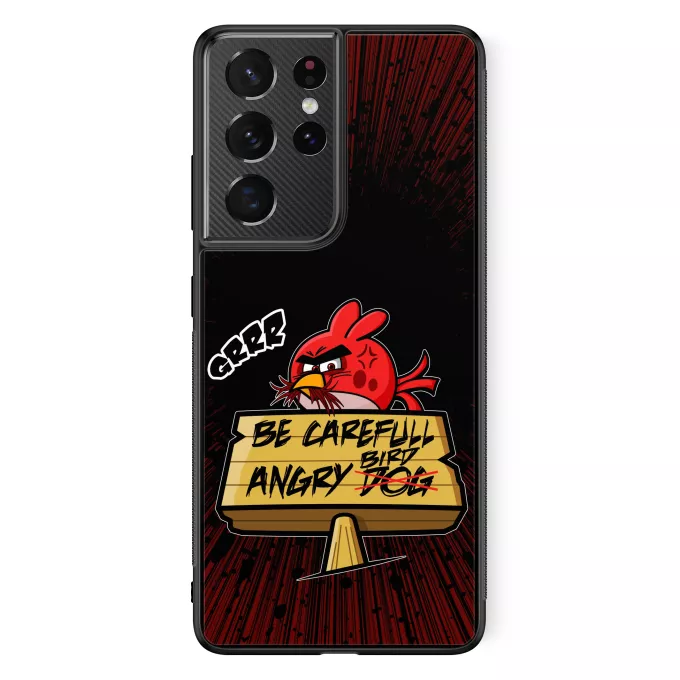 Samsung Galaxy S21 Ultra Phone Case Parody of Angry Birds Angry Birds