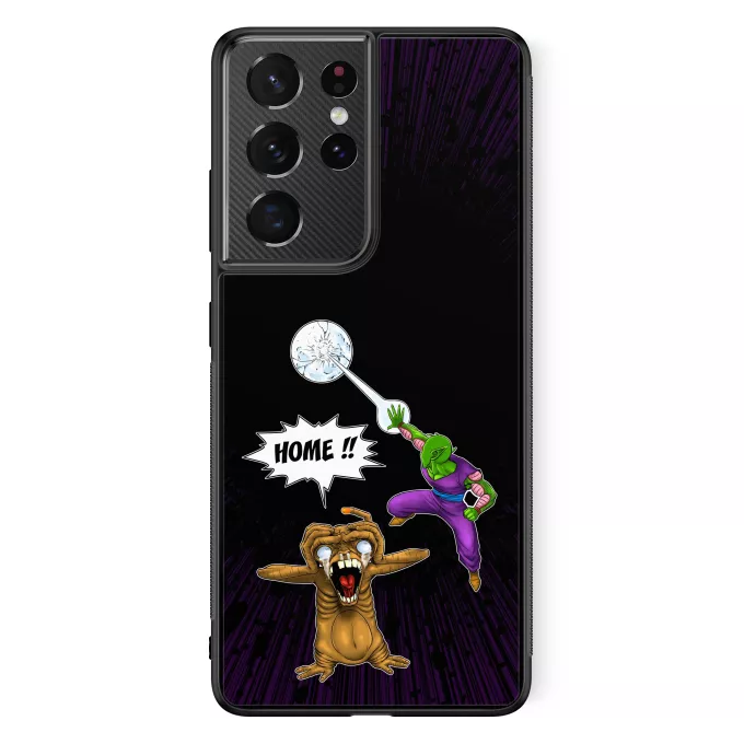 Samsung Galaxy S21 Ultra Phone Case Parody of Dragon Ball Z - DBZ Piccoloand ET the Extra-Terrestrial