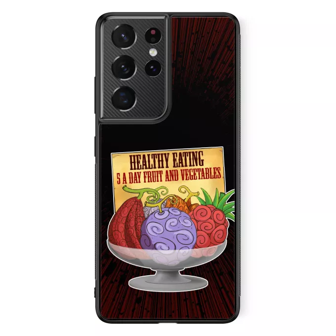 Samsung Galaxy S21 Ultra Phone Case Parody of One Piece Devil Fruits - Gum-Gum Fruit
