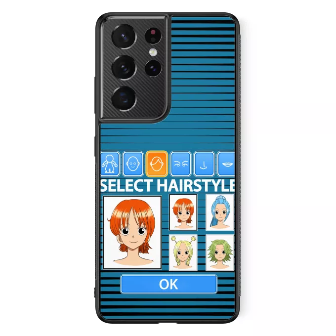 Samsung Galaxy S21 Ultra Phone Case Parody of One Piece Nami from Straw Hats Pirates Crew