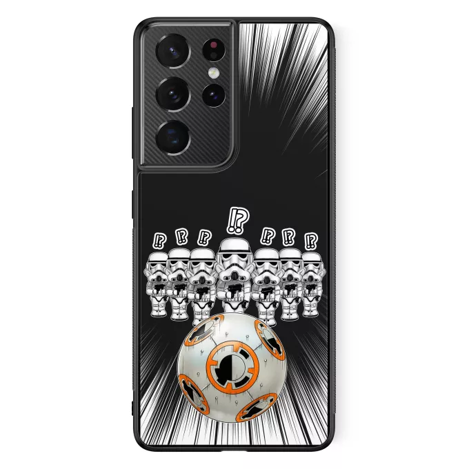 Custodia per Samsung Galaxy S21 Ultra Paoridia Star Wars BB-8 X Stormtroopers