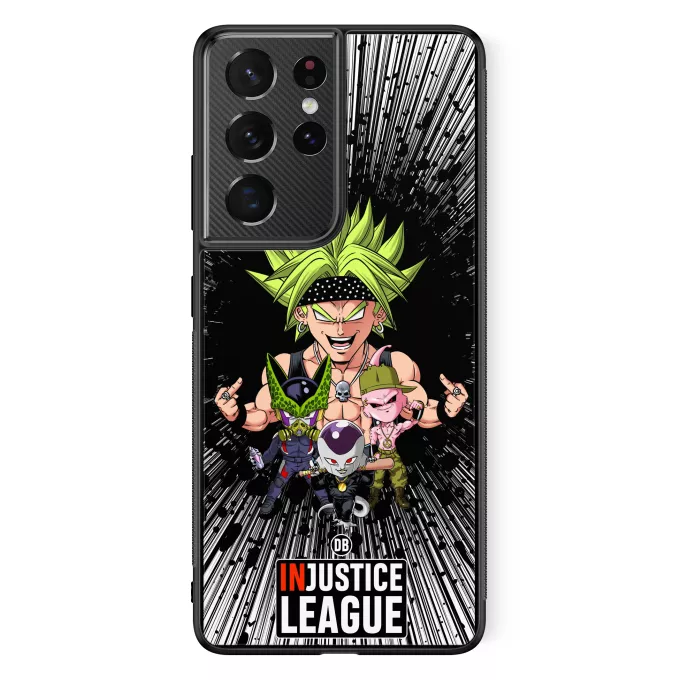 Hoesje voor Samsung Galaxy S21 Ultra Parodie Dragon Ball Z - DBZ Broly, Majin Buu, Cell en Freezer
