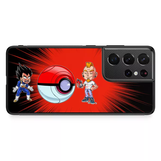 Funda para Samsung Galaxy S21 Ultra Parodia Pokémon Vegeta