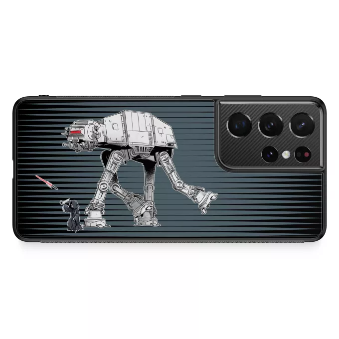 Custodia per Samsung Galaxy S21 Ultra Paoridia Star Wars Palpatine aka Darth Sidious e il suo AT-AT cane robot