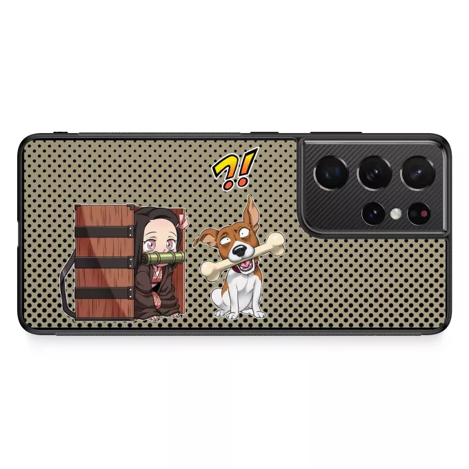 Fodral för Samsung Galaxy S21 Ultra Parodi Kimetsu no yaiba Nezuko Kamado