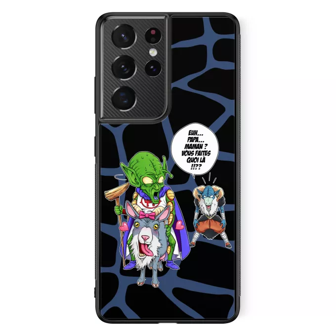 Coque pour téléphone portable Samsung Galaxy S21 Ultra Parodie Dragon Ball Super Aux origines du mal... - Moro, Le Très-Haut