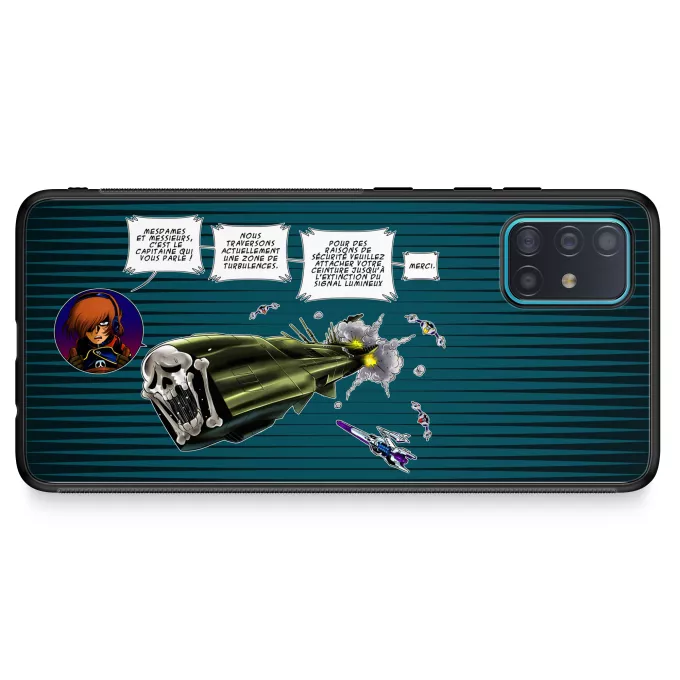 Coque pour téléphone portable Samsung Galaxy A51 5G Parodie Albator Zone de Turbulences ! - L'Arcadia