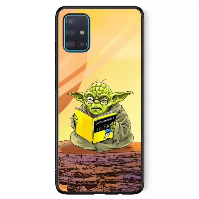 Coque pour téléphone portable Samsung Galaxy A51 5G Parodie Star Wars En grammaire, un zéro, il est... :) - Yoda