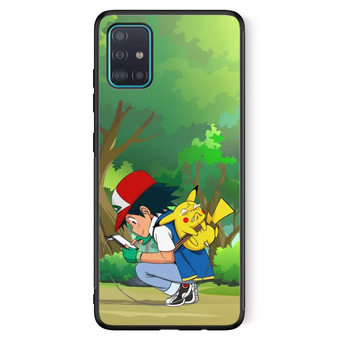 Samsung Galaxy A51 5G Handyhülle Parodie auf Pokémon Pikachu