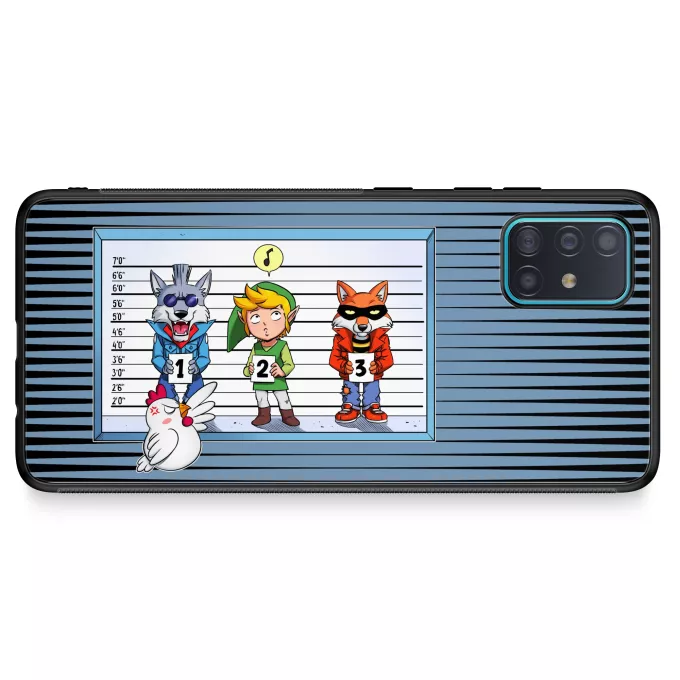 Custodia per Samsung Galaxy A51 5G Paoridia Zelda Link e Cucco